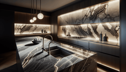 Elevate Spaces with Granite Featuring Quartz Veins Techniques - Z Boutique by Marble Couture