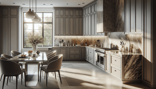 Elevate Spaces with Gray and Brown Granite Countertops - Z Boutique by Marble Couture