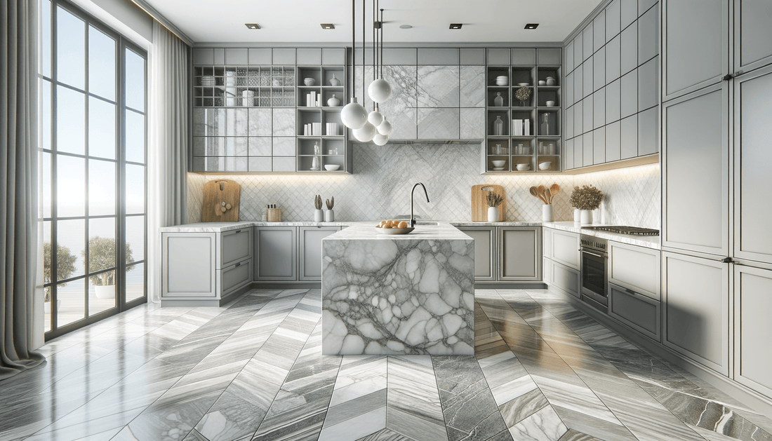 Elevate Spaces with Grigio Pearl Marble Tile from Zicana - Zicana Boutique