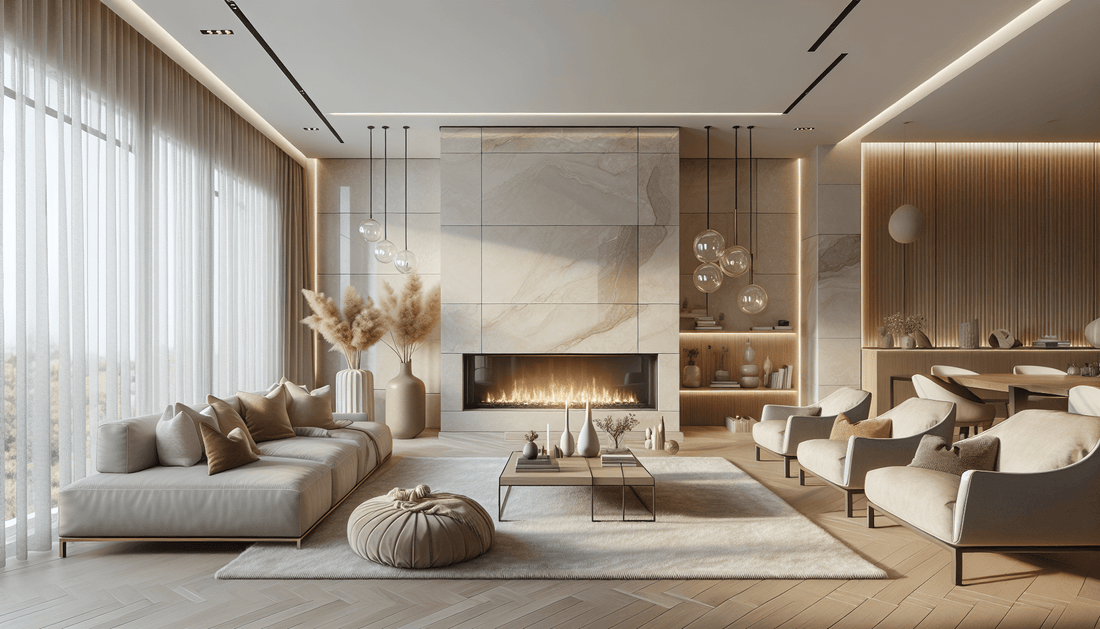 Elevate Spaces with Laminam Porcelain Fireplaces for Timeless Design - Z Boutique by Marble Couture