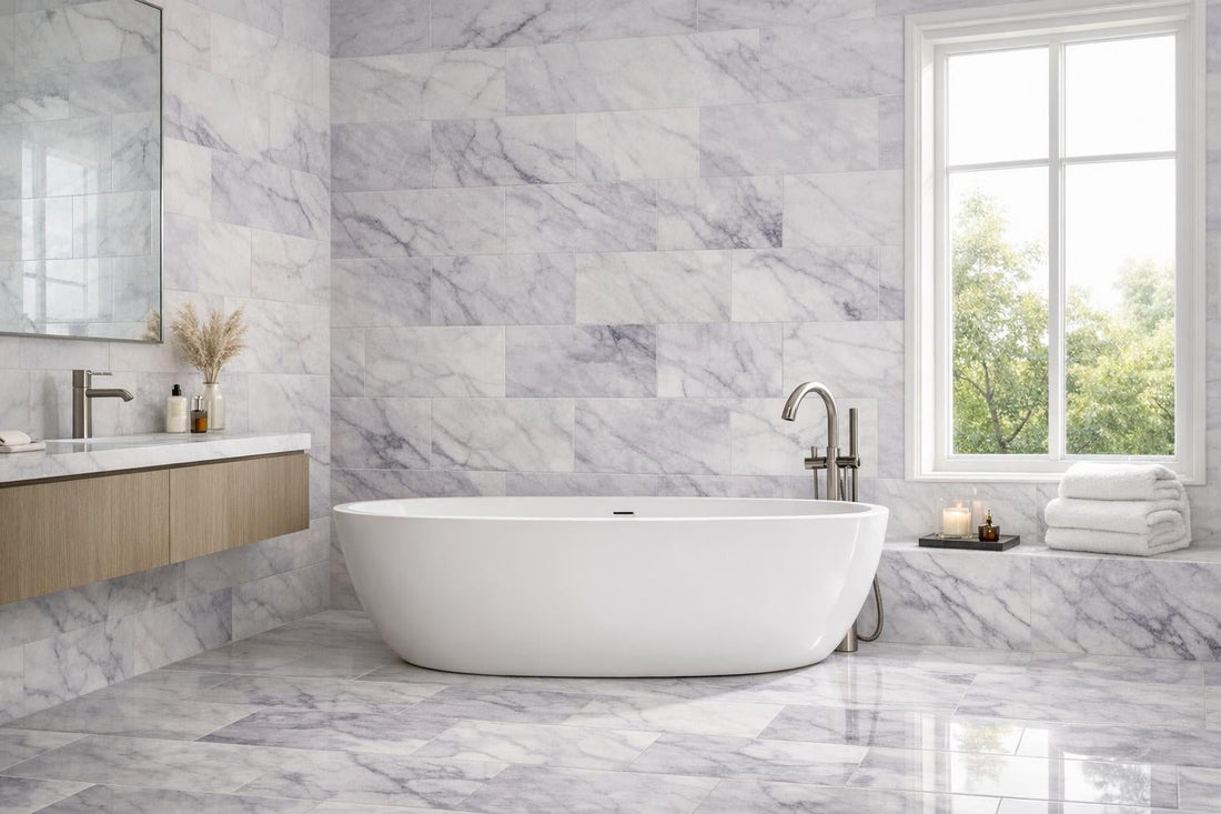 Elevate Spaces with Lilac Honed Marble Field Tile - Zicana Boutique