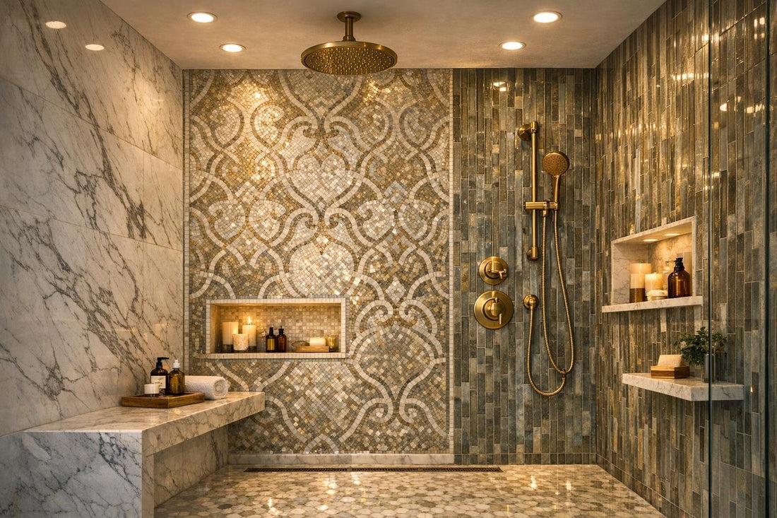 Elevate Spaces with Luxe Shower Tile Ideas - Zicana Boutique