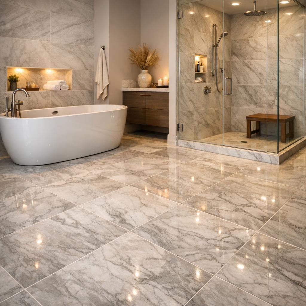 Elevate Spaces with Luxurious Bathroom Floor Tile Solutions - Zicana Boutique