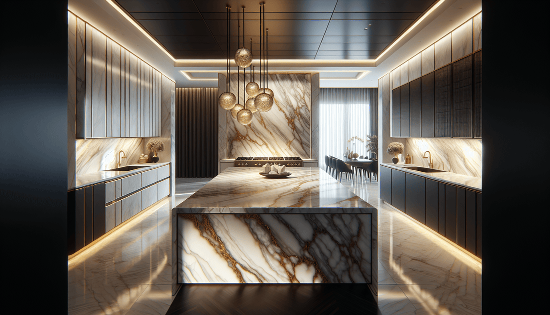 Elevate Spaces with Luxurious Calacatta Oro Marble Slabs - Z Boutique by Marble Couture