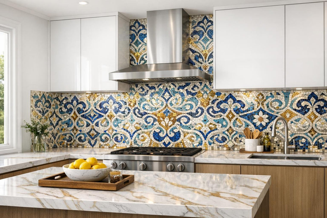 Elevate Spaces with Luxurious Mosaic Tile Backsplash Ideas - Zicana Boutique