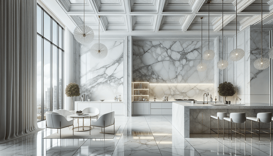 Elevate Spaces with Luxurious White Carrara Marble Slabs - Z Boutique by Marble Couture