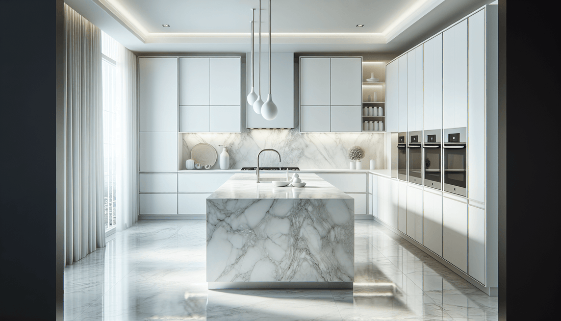 Elevate Spaces with Luxurious White Marble Kitchen Countertops - Zicana Boutique