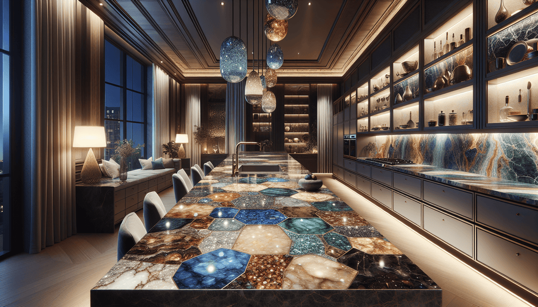 Elevate Spaces with Luxury Gemstone Countertops from Zicana - Z Boutique by Marble Couture