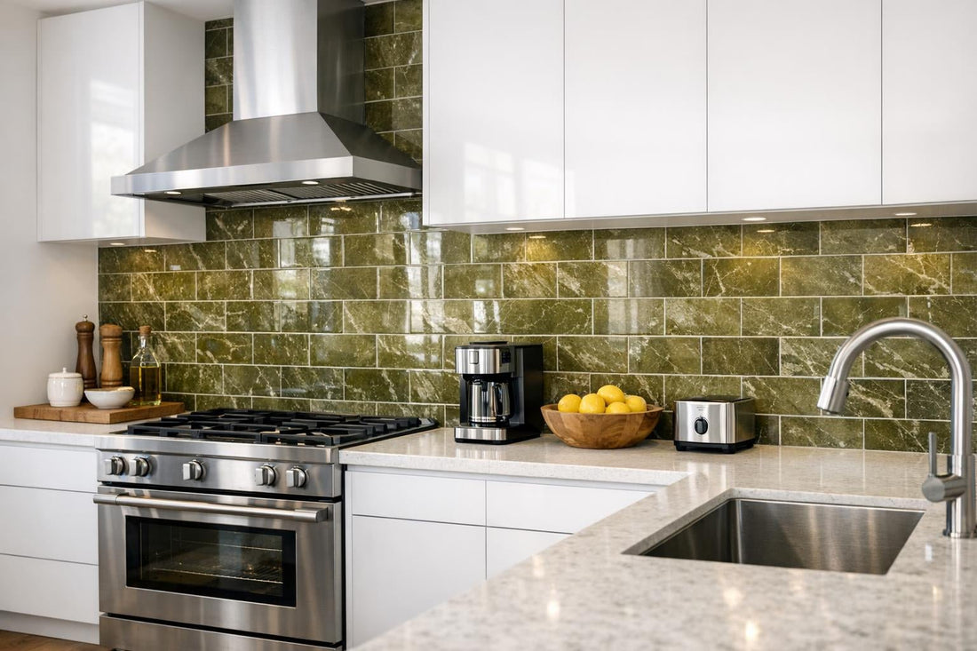 Elevate Spaces with Olive Green Polished Marble by Zicana - Zicana Boutique