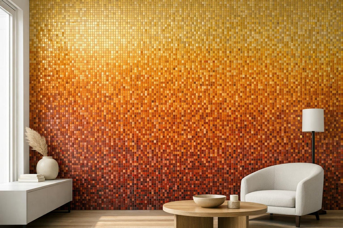 Elevate Spaces with Ombre Extender Desert Sunrise Mosaic Tile - Zicana Boutique