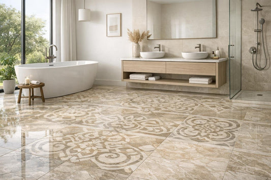 Elevate Spaces with Premium Bathroom Floor Tiles - Zicana Boutique