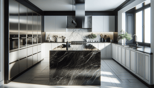 Elevate Spaces with Premium Black Granite Slabs - Z Boutique by Marble Couture