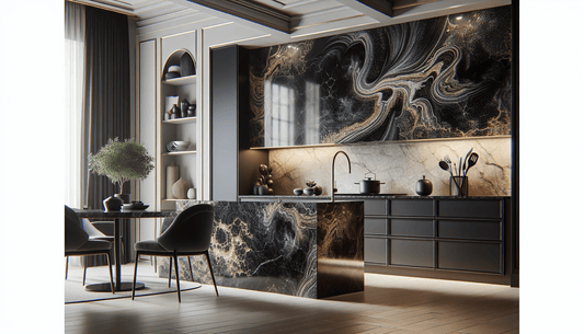 Elevate Spaces with Premium Cosmic Black Granite Slabs - Zicana Boutique