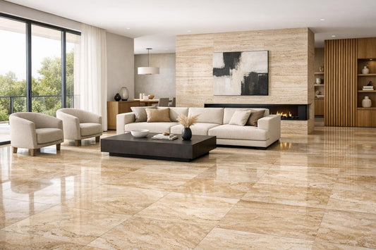 Elevate Spaces with Premium Floor Travertine Tile Insights - Zicana Boutique