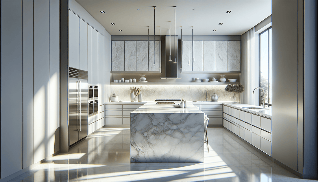 Elevate Spaces with Premium White Quartzite Countertops - Z Boutique by Marble Couture