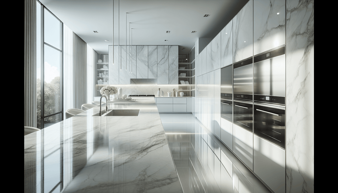 Elevate Spaces with Premium White Quartzite Slabs - Z Boutique by Marble Couture