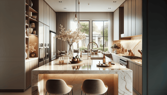 Elevate Spaces With Quartz Countertops: Timeless Beige Elegance - Z Boutique by Marble Couture