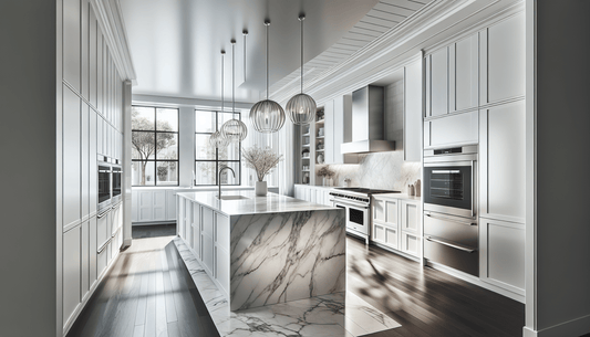 Elevate Spaces with Quartzite Super White Countertops - Z Boutique by Marble Couture