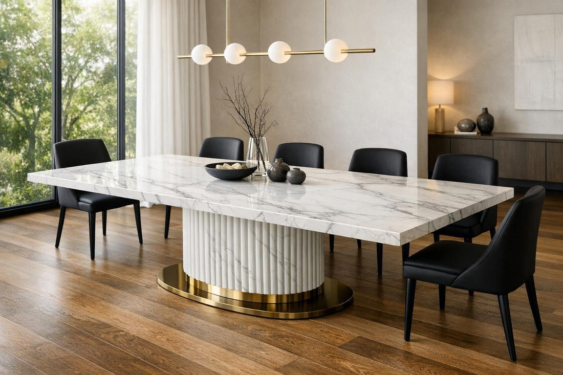 Elevate Spaces with Ravenna Dining Table - Marble Couture - Zicana Boutique