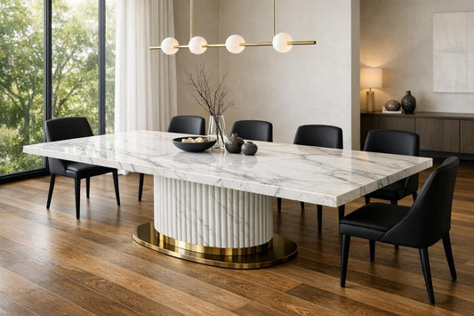 Elevate Spaces with Ravenna Dining Table - Marble Couture - Zicana Boutique