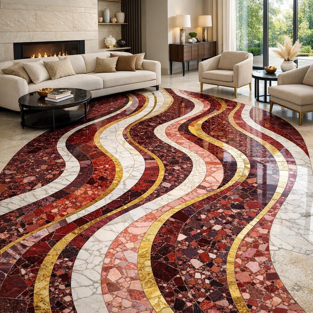 Elevate Spaces with Ruby Elis River Terrazo Mosaic - Zicana Boutique