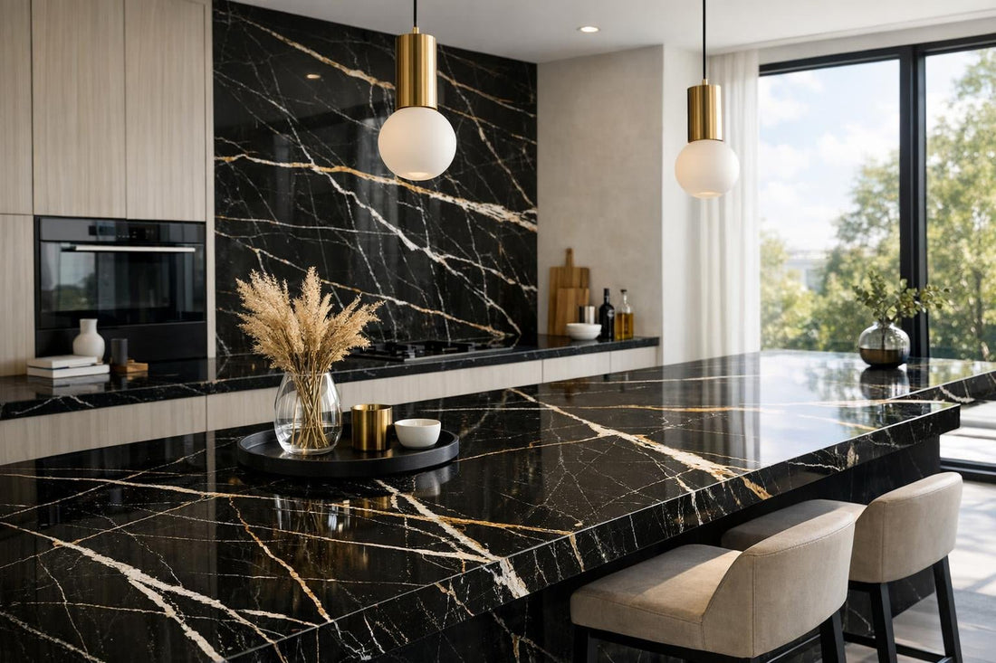 Elevate Spaces with Sahara Noir Extra Laminam Expertise - Zicana Boutique