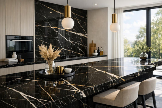 Elevate Spaces with Sahara Noir Extra Laminam Expertise - Zicana Boutique
