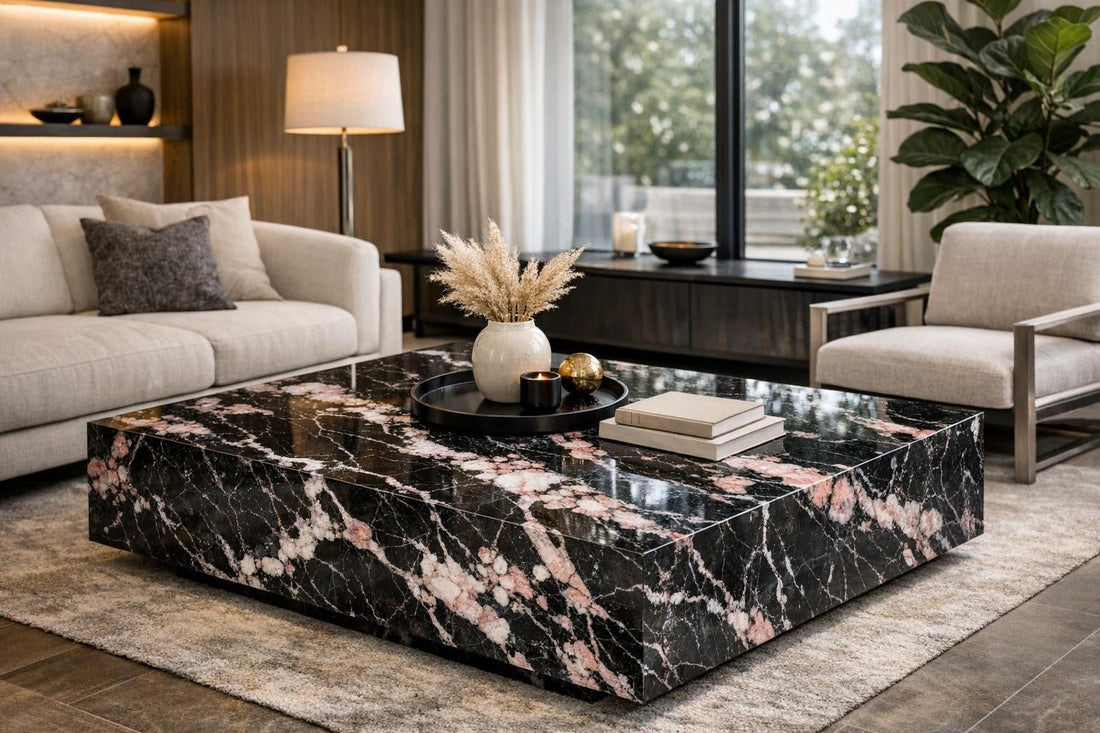 Elevate Spaces with Sakura Noir Marble - Zicana Boutique - Zicana Boutique