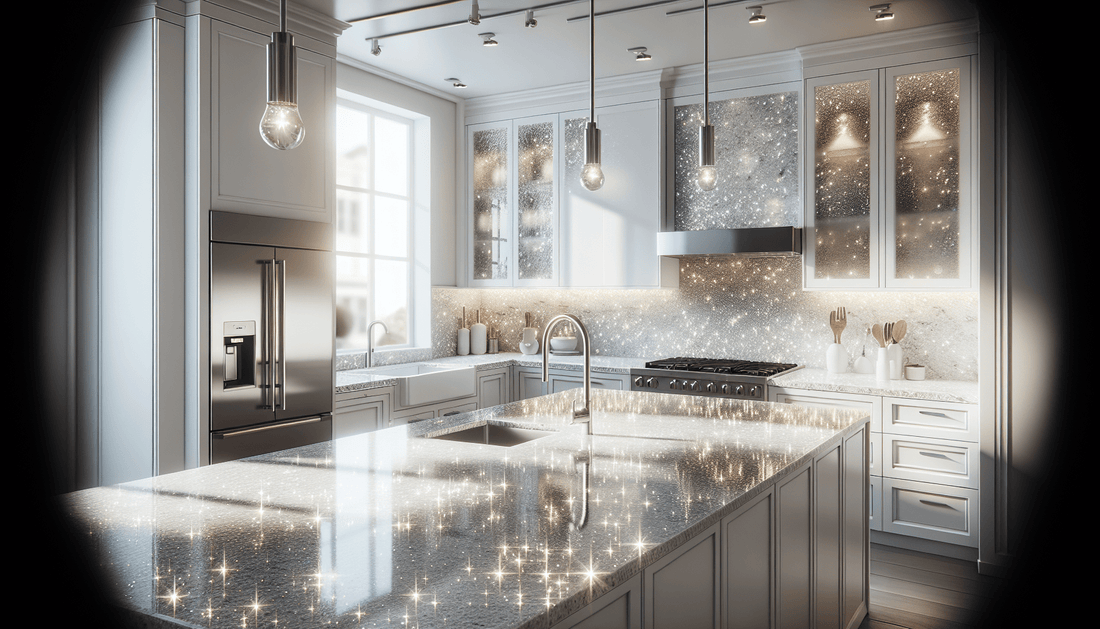 Elevate Spaces with Sparkle White Granite Countertops - Z Boutique by Marble Couture