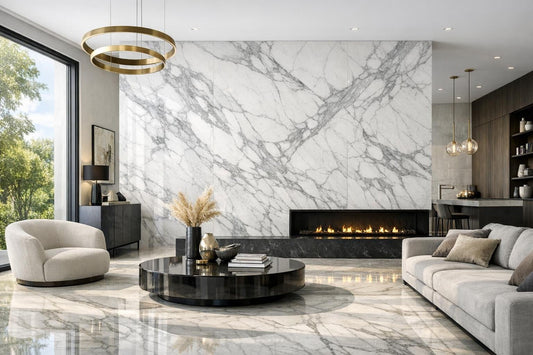 Elevate Spaces with Statuario Marble Florim from Zicana - Zicana Boutique