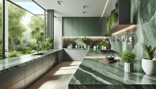 Elevate Spaces with Sustainable Green Stone Countertops - Z Boutique by Marble Couture