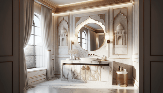 Elevate Spaces with Taj Mahal Bathroom Vanity Elegance - Z Boutique by Marble Couture