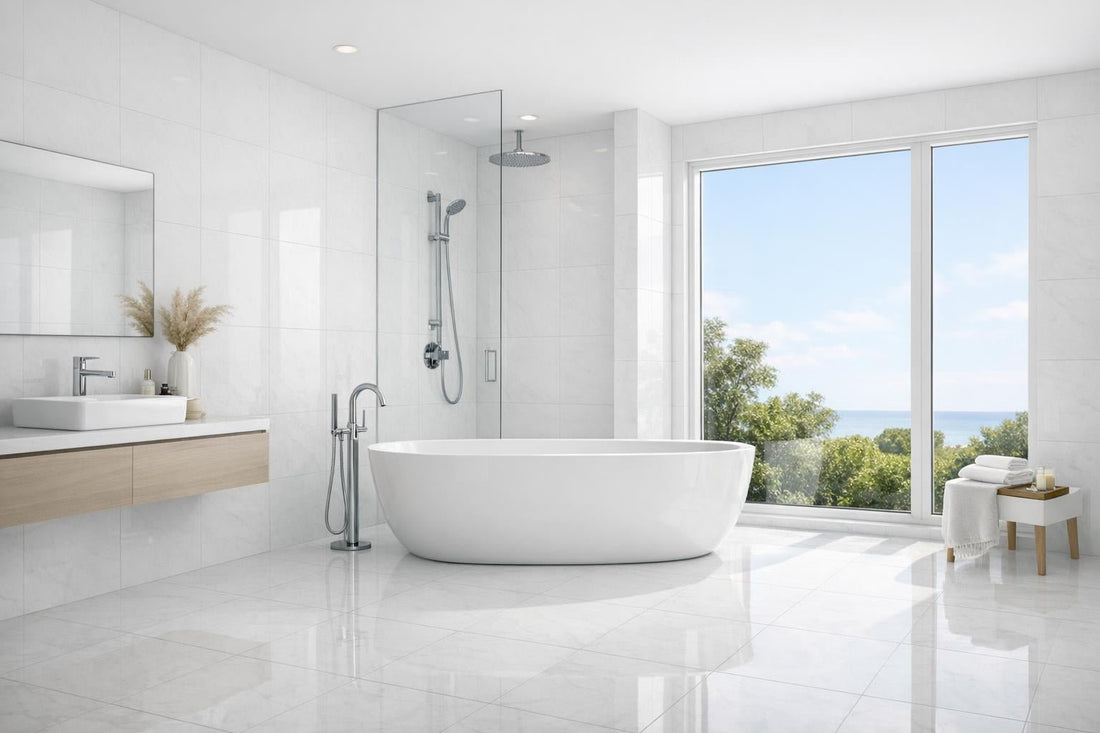 Elevate Spaces with Thassos A1 Select Marble Tile - Zicana Boutique