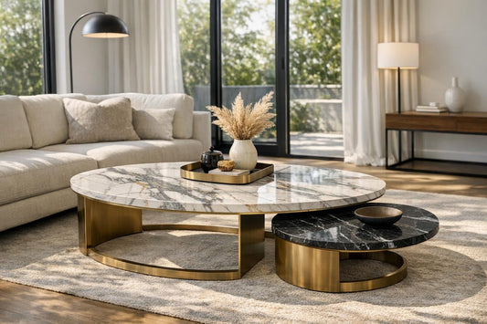Elevate Spaces with The Argo Coffee Tables - Marble Couture - Zicana Boutique