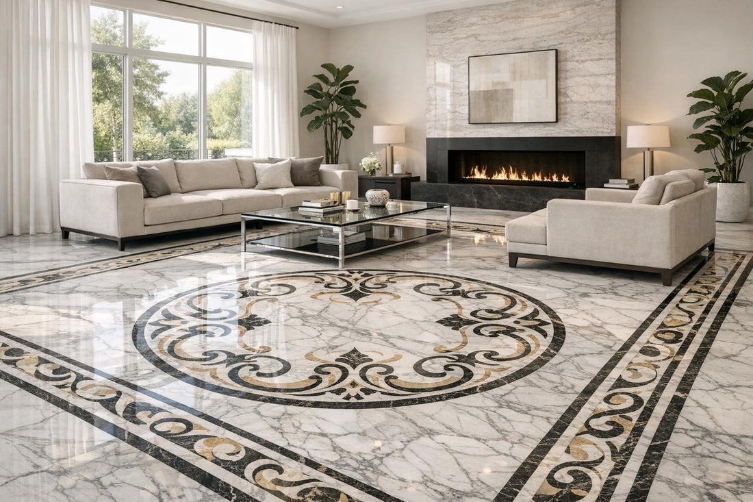 Elevate Spaces with Timeless Marble Floor Elegance - Zicana Boutique