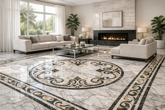 Elevate Spaces with Timeless Marble Floor Elegance - Zicana Boutique