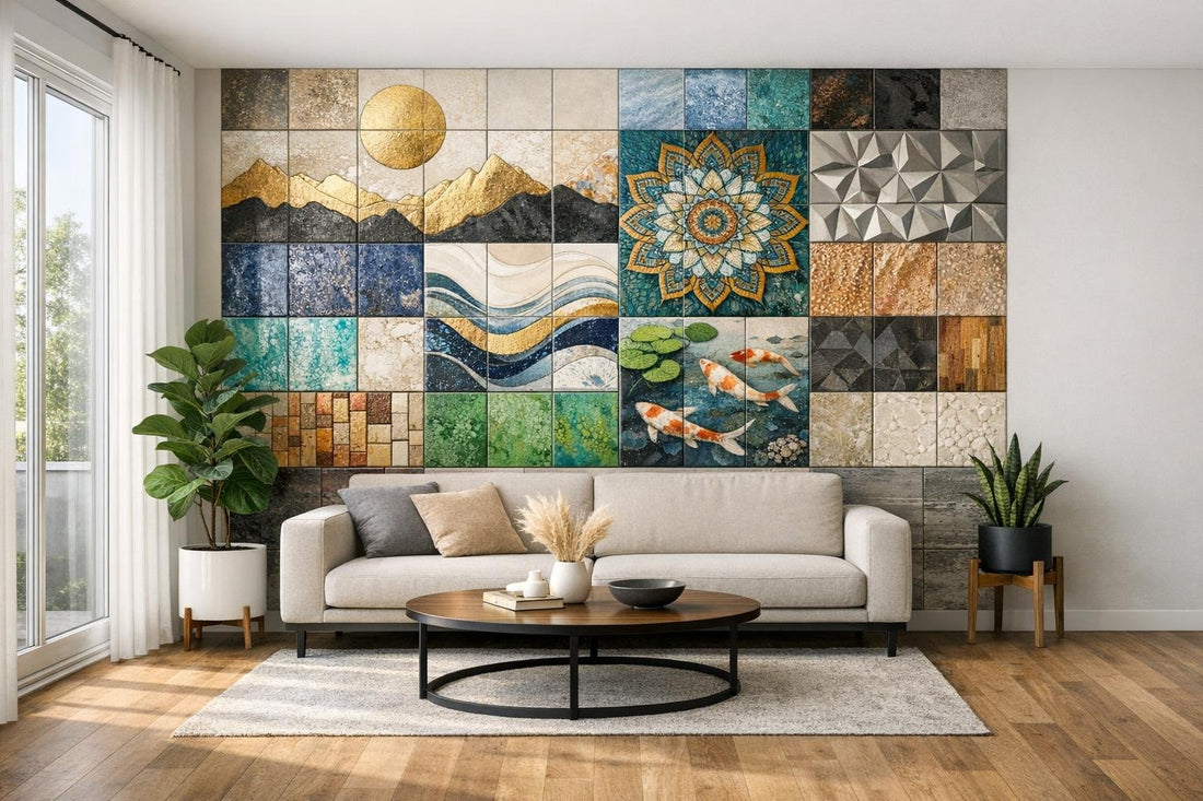 Elevate Spaces with Unique Artwork Tile Solutions - Zicana Boutique