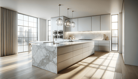 Elevate Spaces with Vicostone Quartz BQ8220 Carrara Polished - Zicana Boutique