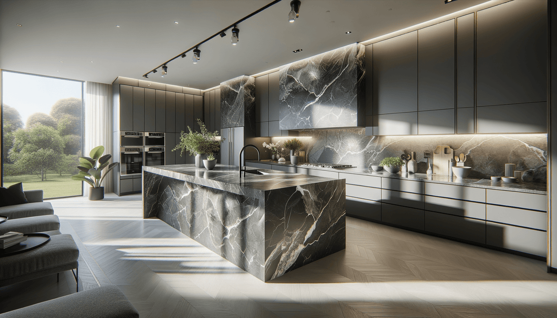 Elevate Spaces with Vicostone Quartz Titanium Surfaces - Zicana Boutique
