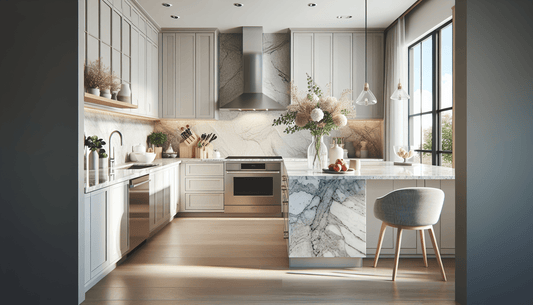 Elevate Spaces with White Kashmir Granite Countertops - Z Boutique by Marble Couture