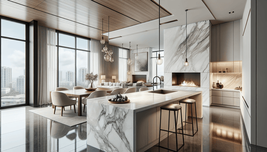 Elevate Spaces with White Marble Look Quartz - Z Boutique by Marble Couture