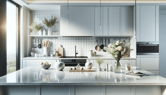 Elevate Spaces with White Quartz Countertops and Stylish Backsplashes - Z Boutique by Marble Couture