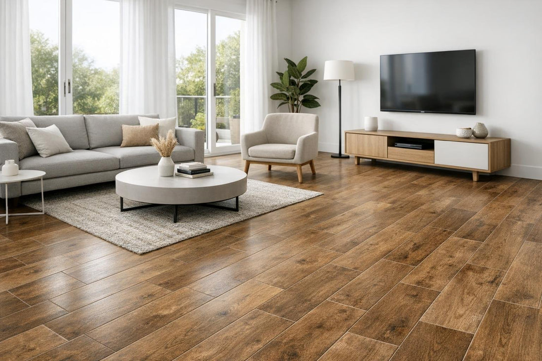 Elevate Spaces with Wood-Look Ceramic Floor Tile - Zicana Boutique