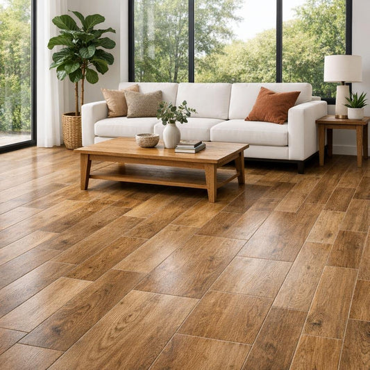 Elevate Spaces with Wood Look Ceramic Floor Tile - Zicana Boutique