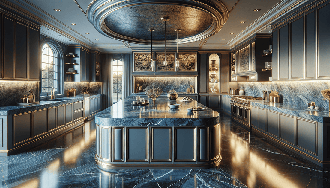 Elevate Spaces with Zicana's Blue Granite Countertops - Z Boutique by Marble Couture