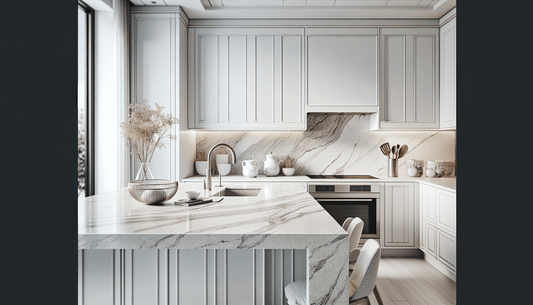 Elevate Style: Quartzite Countertops for White Cabinets - Z Boutique by Marble Couture