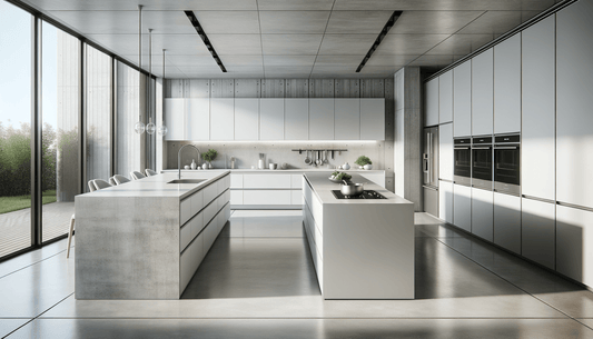 Elevate Surfaces with Sleek Dekton Blanc Concrete Elegance - Zicana Boutique