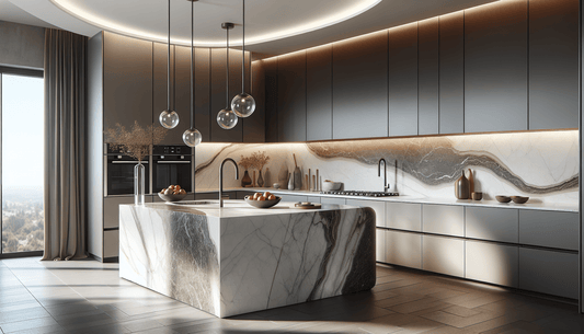 Elevate Your Space: Backsplash with Quartz Countertop Solutions - Z Boutique by Marble Couture