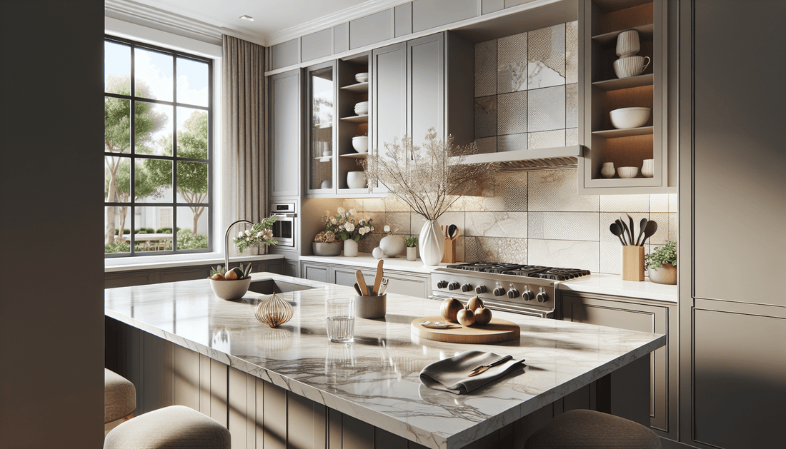 Elevate Your Space: Quartz Countertops with Tile Backsplash Ideas - Z Boutique by Marble Couture