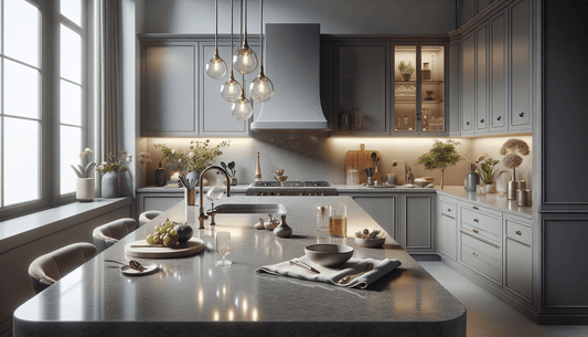 Elevate Your Space with Elegant Grey Quartz Countertops - Z Boutique by Marble Couture